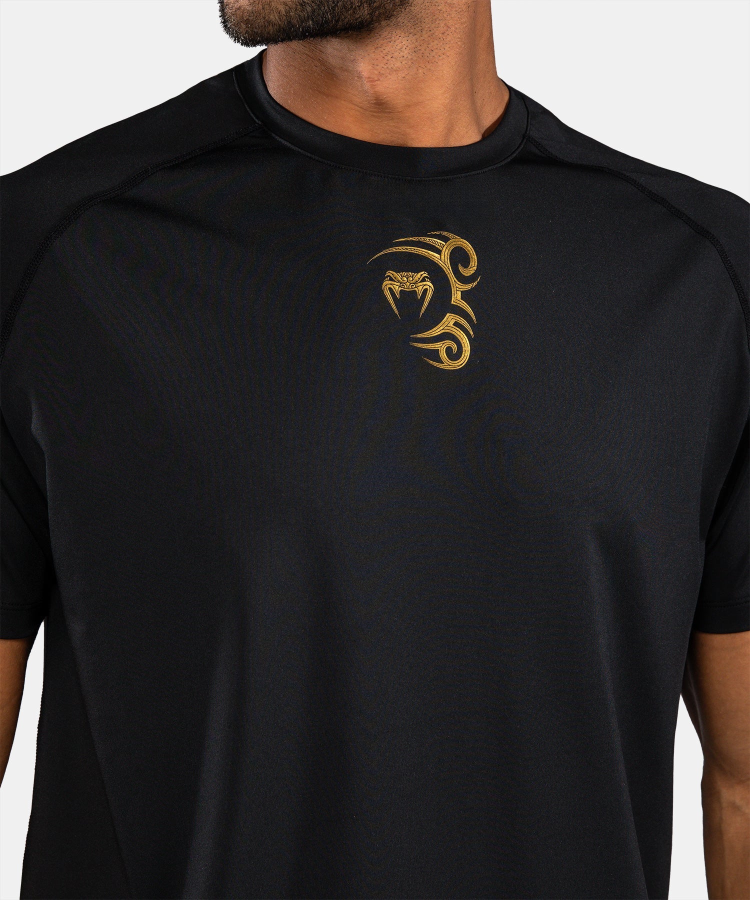 Venum x Mike Tyson T-Shirt Tiger Dry Tech T-shirt - Zwart/Goud