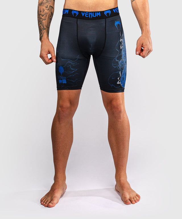 Venum Compression shorts Thunder Dragon – Black/Royal blue