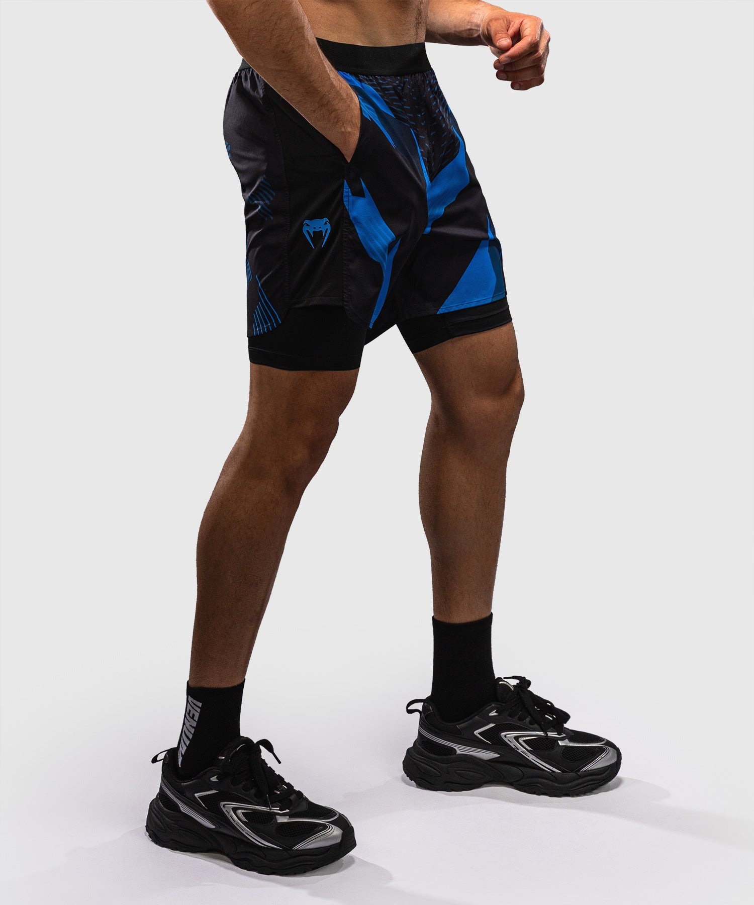 Venum Compressie Shorts No-Gi 6.0 - Zwart/Blauw