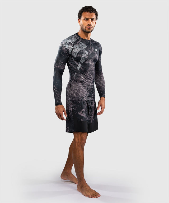 Venum Rashguard Rage & Workout Long Sleeves – Black/Grey