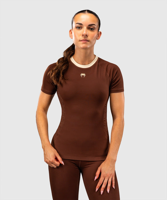 Rashguard Venum Viper Manga Curta Mulher – Castanho
