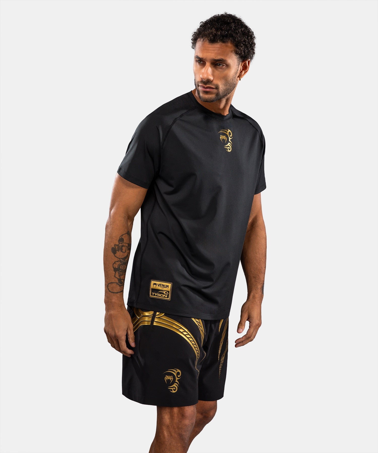 Venum x Mike Tyson T-Shirt Tiger Dry Tech T-shirt - Zwart/Goud