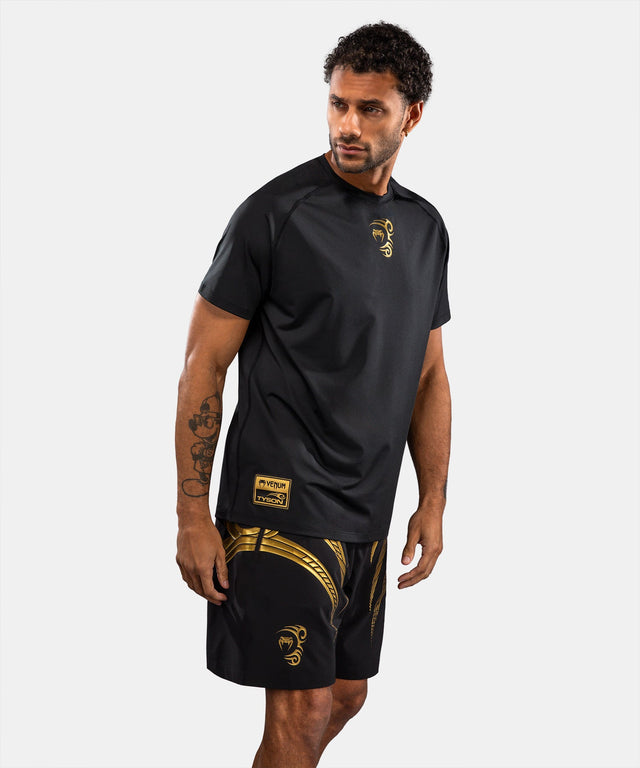 Venum x Mike Tyson T-Shirt Tiger Dry Tech T-shirt - Zwart/Goud
