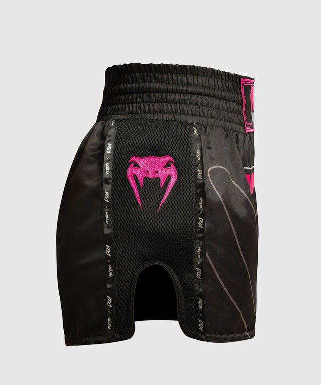 Venum Muay Thai Shorts x Dua – Black/Fuchsia Pink