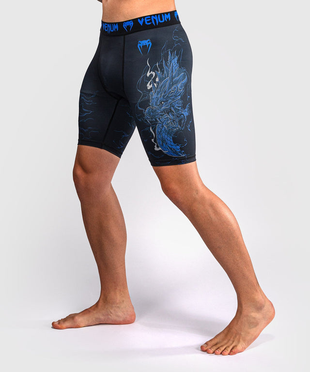 Venum Compression shorts Thunder Dragon – Black/Royal blue