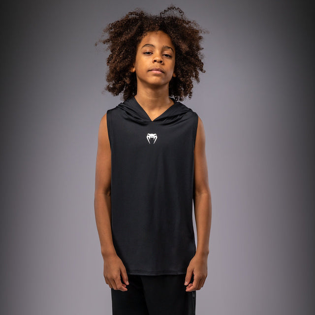 Venum Elite Sleeveless Hoodie Kids – Black