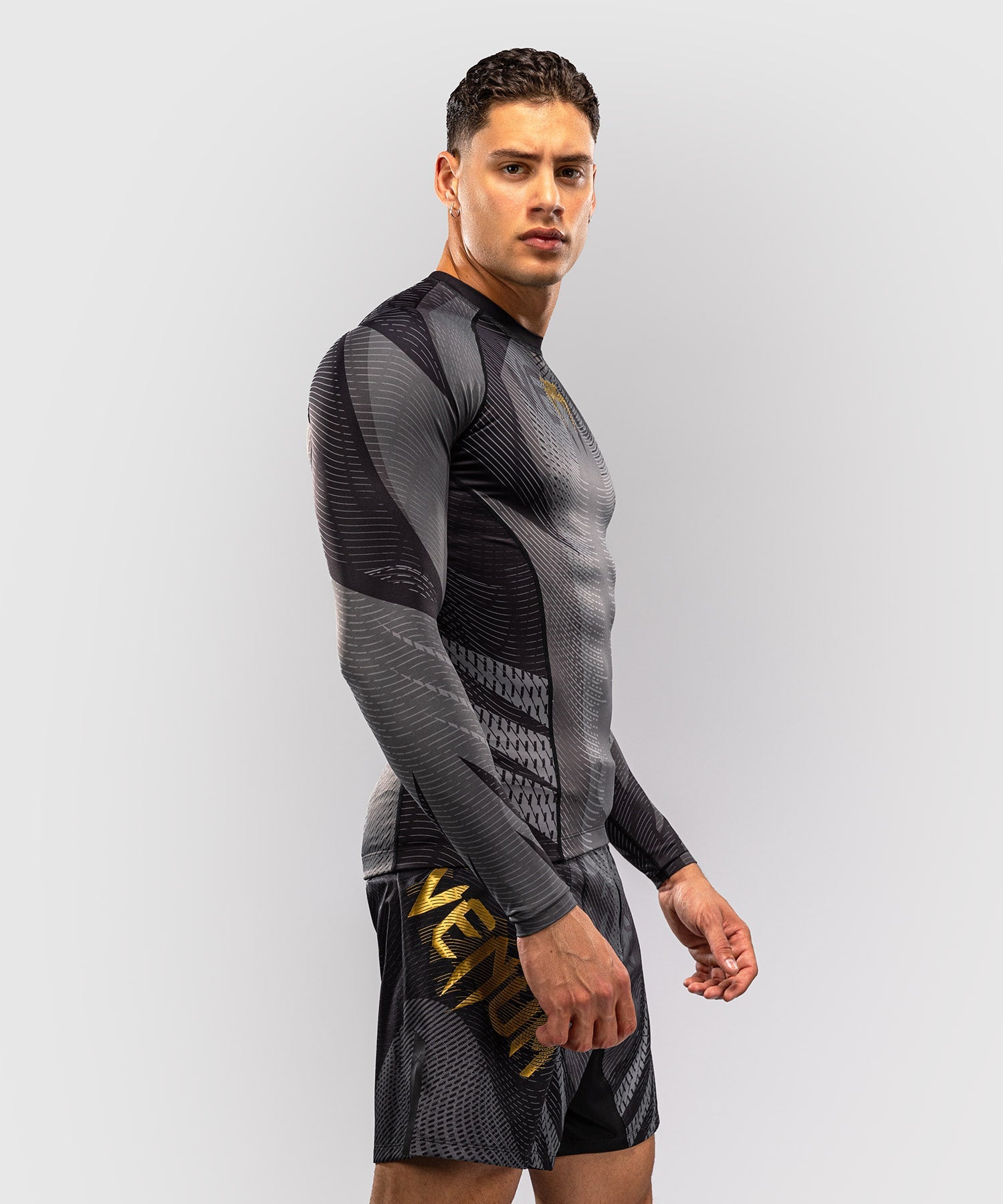 Venum Rashguard Galactic 3.0 Long Sleeves – Black/Gold