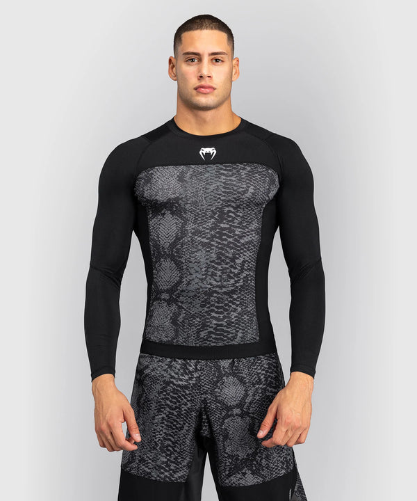 Venum Rashguard Long Sleeves G-Fit Scales - Black/Grey
