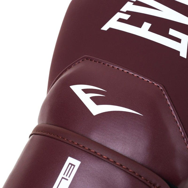 Everlast Elite2 Boxing Gloves - Bordeaux Red