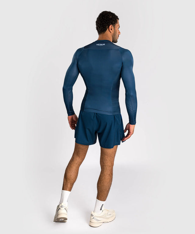 Venum No Gi Long-Sleeve Rashguard - Blue