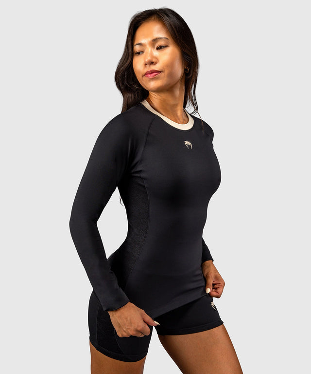 Venum Rashguard Viper Lange ærmer til Kvinder - Sort