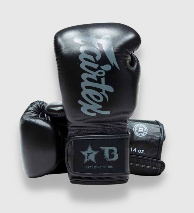 Fairtex Boxing gloves FXB V2 - Black/Grey - Boxing gloves