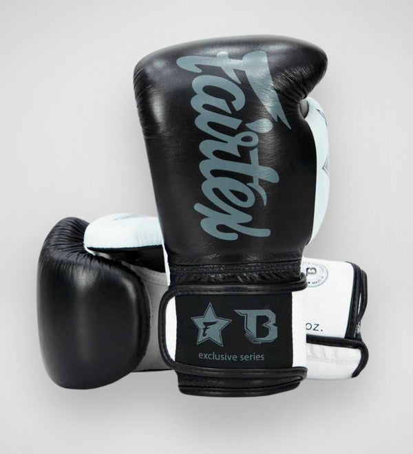 Fairtex Boxing Gloves FXB V2 - Black/Gray/White