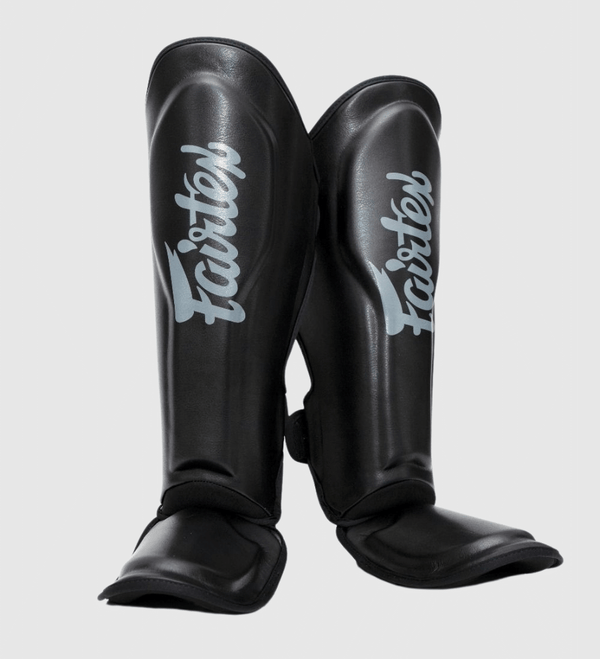 Fairtex Kickboxing Shinguards FXB - Black/Grey