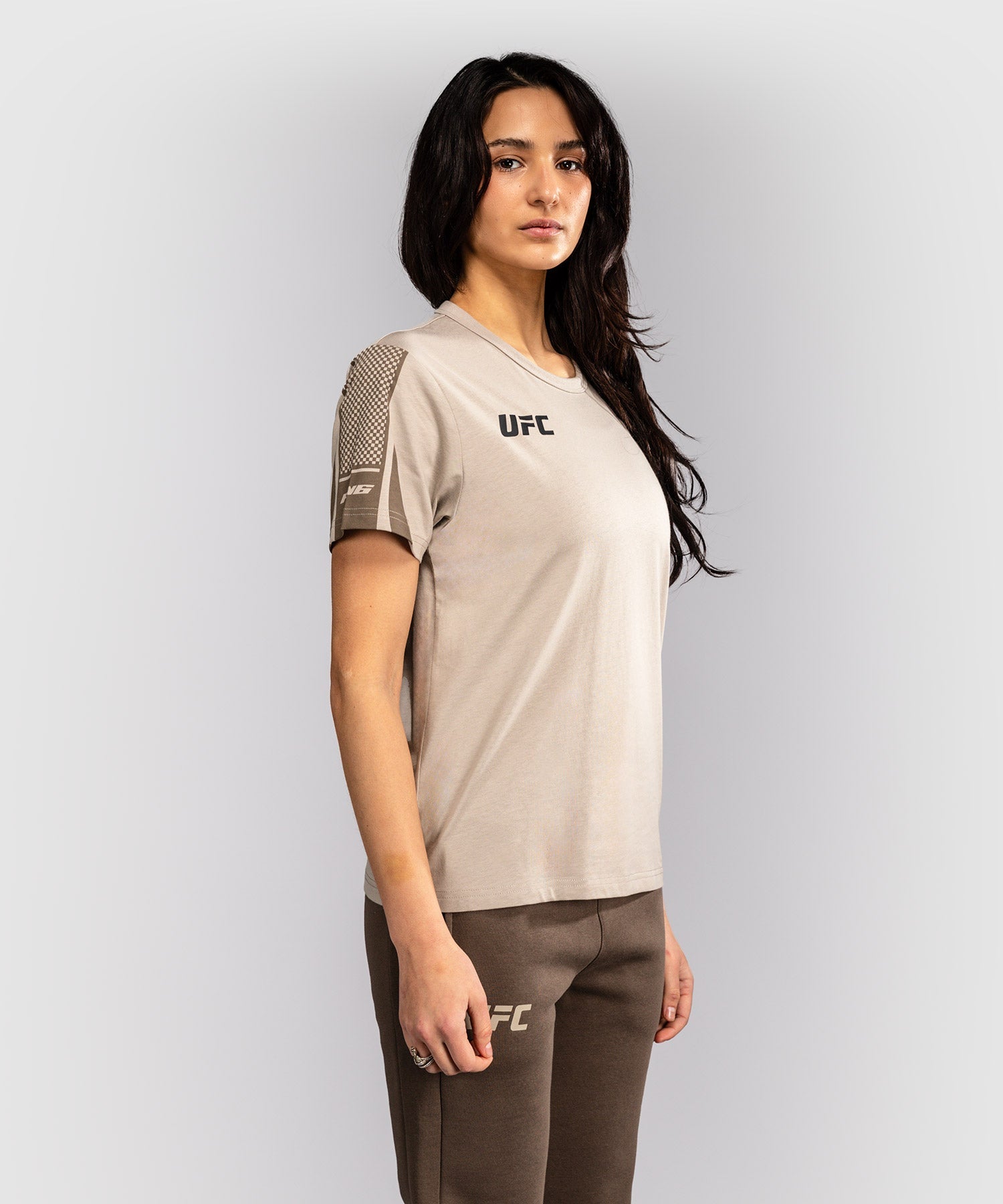 Venum UFC T-Shirt Unity Dames Korte Mouwen - Zand