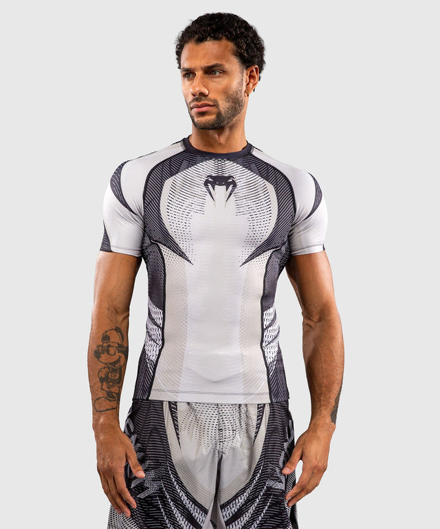 Venum Rashguard Galactic 3.0 Short Sleeves – Off-white/Black