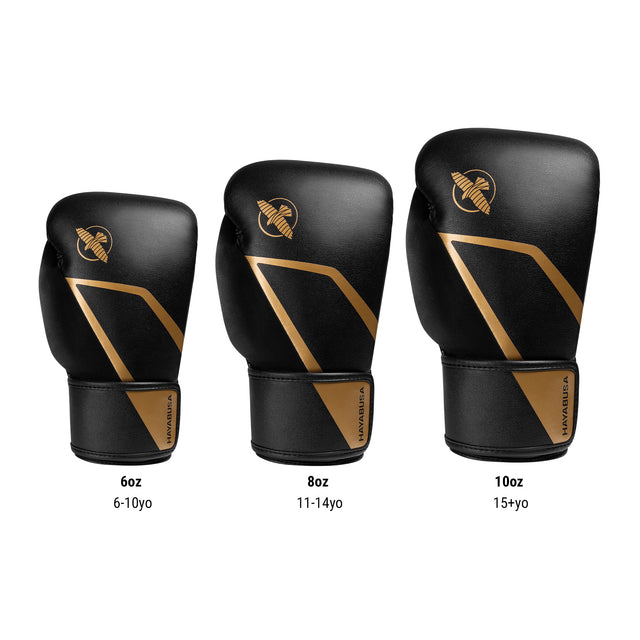 Hayabusa Boxing gloves E1 Kids – Black/Gold