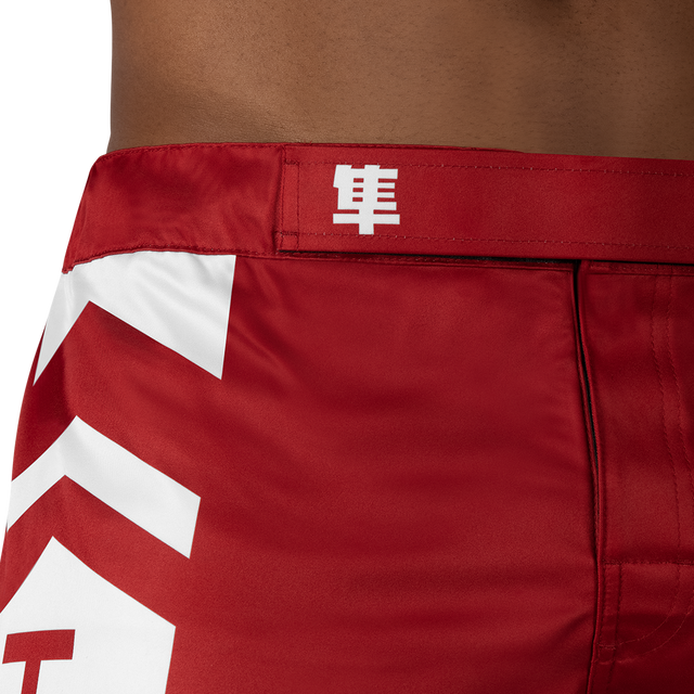 Hayabusa MMA Shorts Icon Long - Red/White