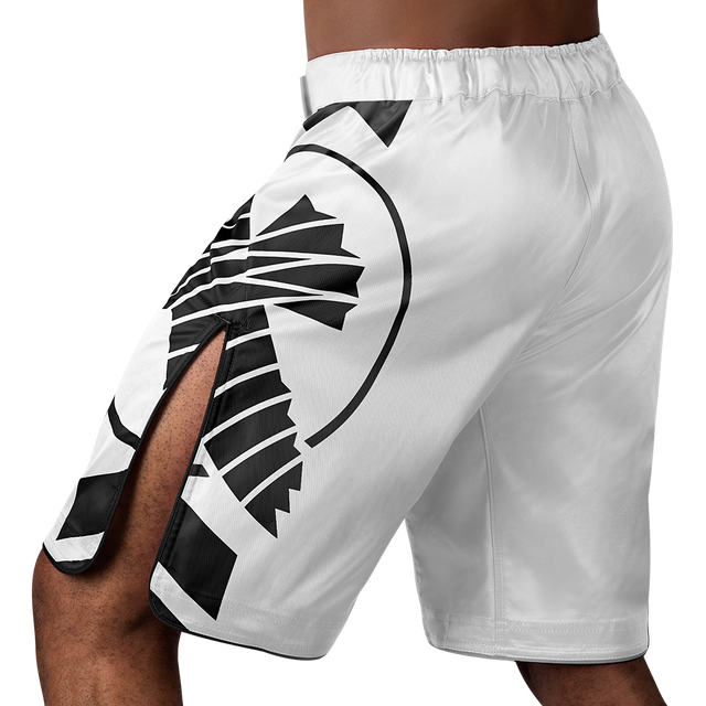 Hayabusa MMA Shorts Icon Long - White/Black