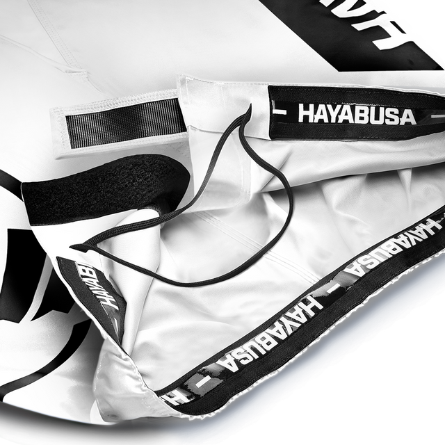 Hayabusa MMA Shorts Icon Long - White/Black