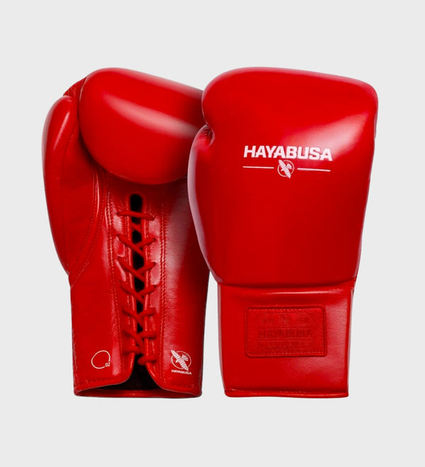 Hayabusa Pro Boxing Lace-Up Boxing Gloves – Red