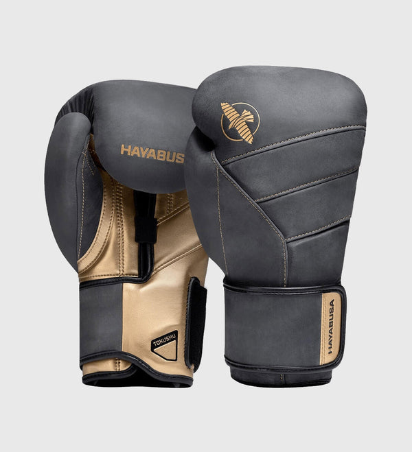 Hayabusa Boxing gloves T3 LX – Obsidian Black/Gold