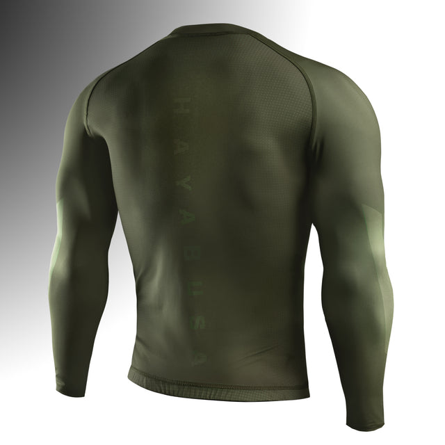 Hayabusa Core Long-Sleeve Rash Guard - Dark Green