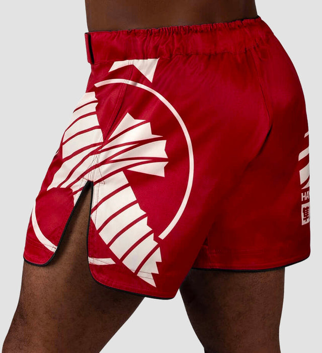 Hayabusa MMA Shorts Icon – Red/White
