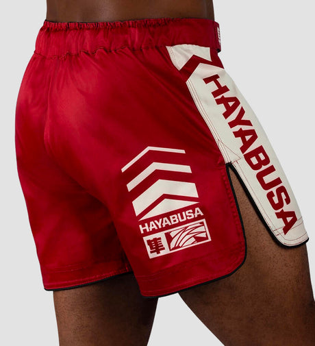 Hayabusa MMA Shorts Icon – Red/White