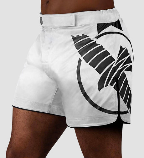 Hayabusa MMA Shorts Icon – White/Black