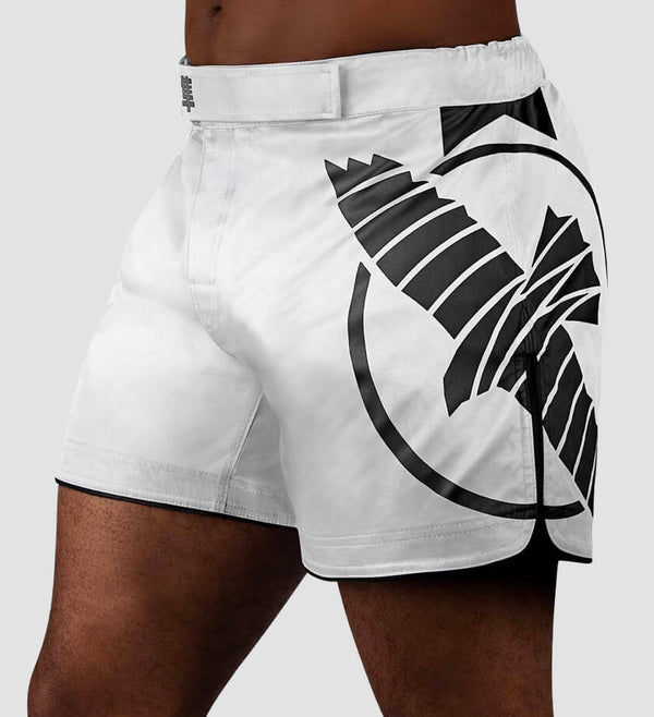 Hayabusa MMA Shorts Icon – White/Black
