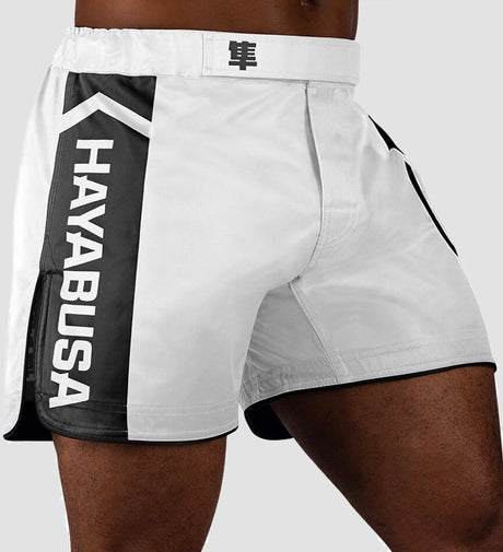 Hayabusa MMA Shorts Icon – White/Black
