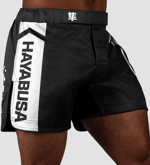 Hayabusa MMA Shorts Icon – Black/White