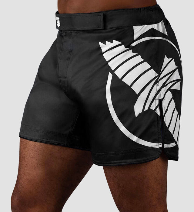 Hayabusa MMA Shorts Icon – Black/White