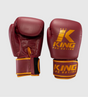 King Boxing gloves - Burgundy Red/Gold - Boxing gloves