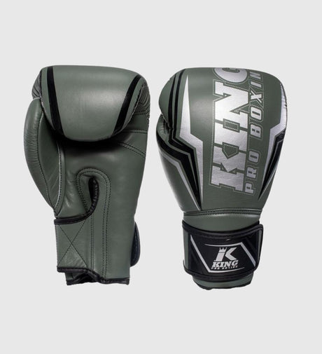 King Boxing gloves Thor – Khaki Green/Black/Silver – Boxing gloves