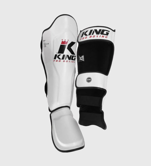 King Pro Boxing Shin guards SG3 – White