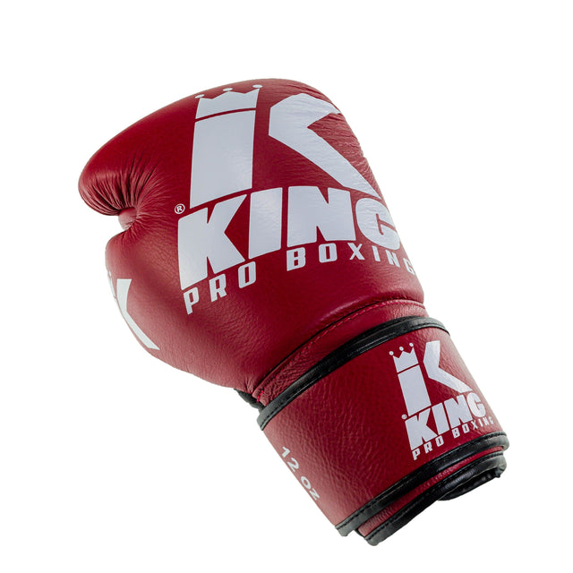 King Pro Boxing Platinum Boxing Gloves - Red/Black 