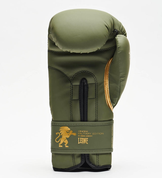Leone Boxing gloves GN059G - Khaki Green/Gold - Boxing gloves