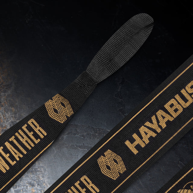 Hayabusa x Mayweather Stretch Boxing Bandages - Black/Gold