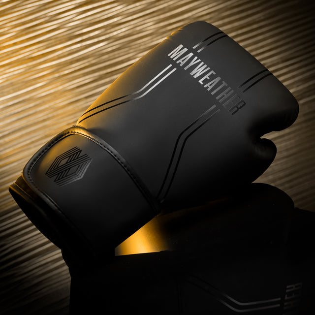 Hayabusa x Mayweather Boxing Gloves Contender - Black/Black