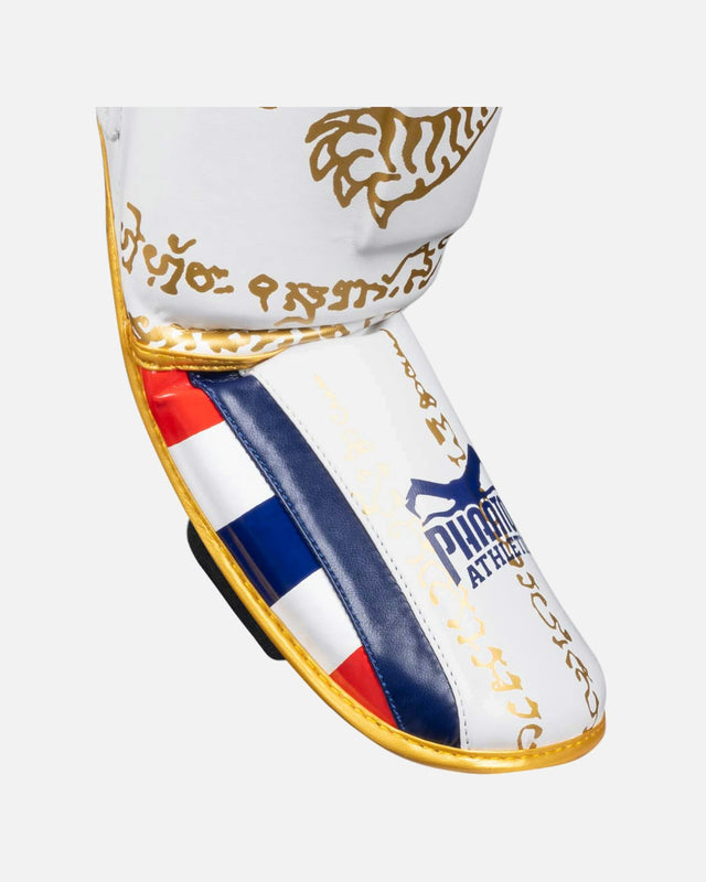 Phantom Athletics Scheenbeschermers Muay Thai - Wit/Goud