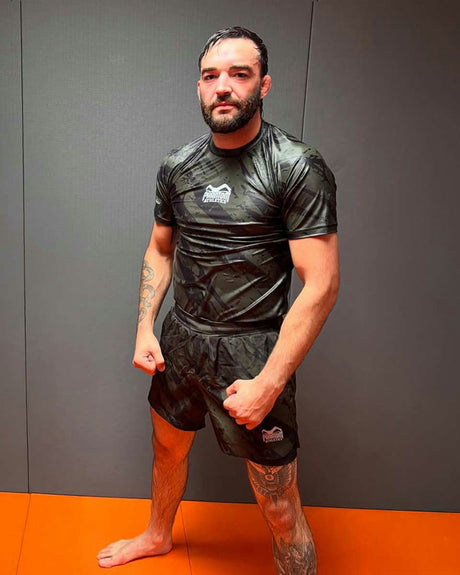 Phantom Athletics MMA Shorts EVO Tiger Camo - Legergroen
