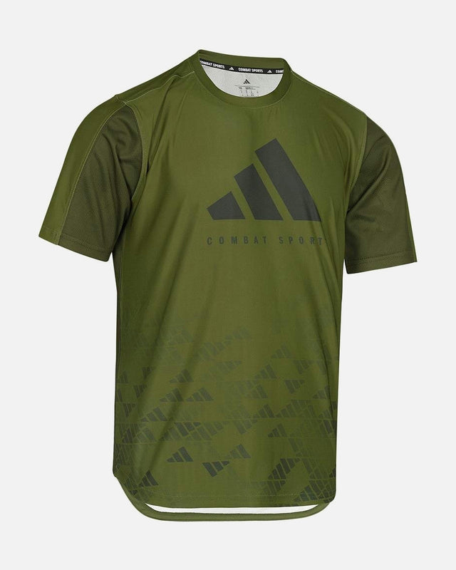Adidas T-Shirt Tech Line - Olijf