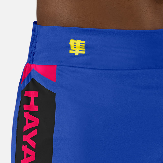 Hayabusa Muay Thai Shorts Icon – Blue/Yellow