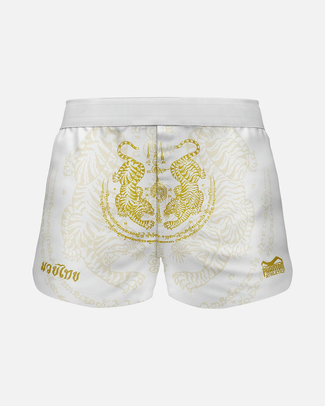 Muay Thai trenky Phantom Athletics Fusion – Bílé/Zlaté