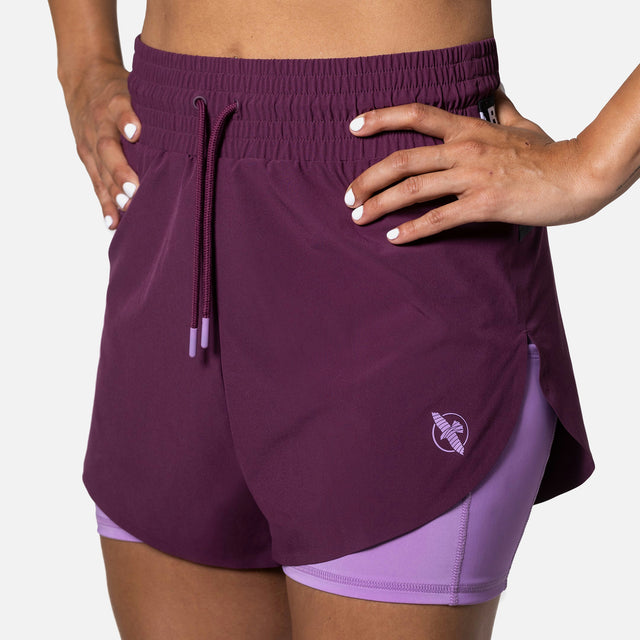 Hayabusa Women's Training Shorts – Wine