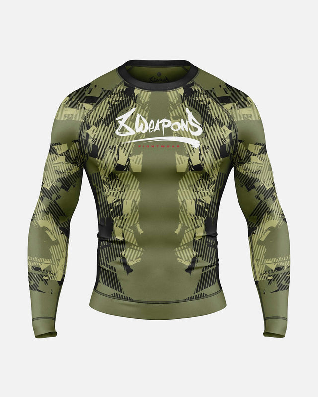 8 WEAPONS Rashguard Hit 2.0 – Olive/Black
