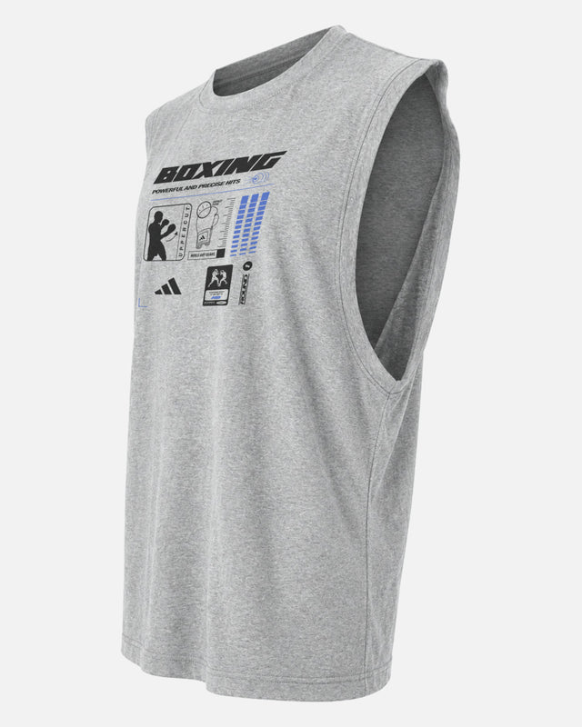 Koszulka Adidas Boxing Graphic Line SL – Szara