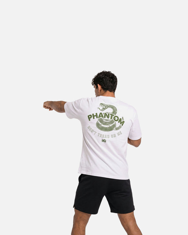 Phantom Athletics T-Shirt DON'T TREAD ON ME Oversize Heavy – White